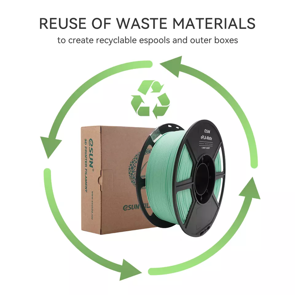 # Almond Yellow สีเหลือง # eSUN ePLA-Matte 1.75mm 3D Printer Filament วัสดุการพิมพ์ Dimensional Accuracy +/- 0.03 mm