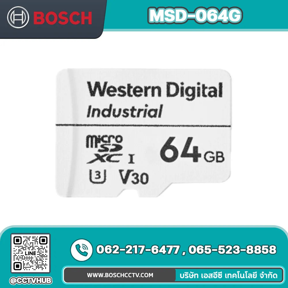 Accessories BOSCH รุ่น MSD-064G MicroSD card 64GB SDSDQAF4-064G-I