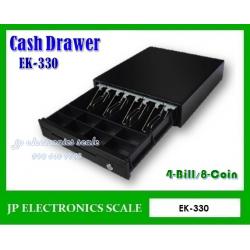 ลิ้นชักเก็บเงิน EK-330 ขนาด4 ช่องแบงค์ 8 ช่องเหรียญ ลิ้นชักเก็บเงินอัตโนมัติ ใช้งานร่วมกับโปรแกรมขายหน้าร้านทั่วไป (POS)