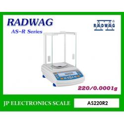 เครื่องชั่งละเอียดสูง220g เครื่องชั่งละเอียด220g เครื่องชั่งคุณภาพสูง220กรัม เครื่องชั่งน้ำหนัก220กรัม เครื่องชั่งน้ำหนัก220g ตาชั่ง220g เครื่องชั่ง220g*0.0001g ยี่ห้อ RADWAG รุ่น AS220R2 ขนาดถาดชั่งเส้นผ่าศูนย์กลาง 100mm.
