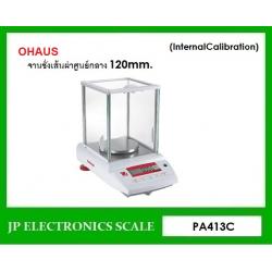 เครื่องชั่งละเอียดสูง410g เครื่องชั่ง ละเอียด410g เครื่องชั่งคุณภาพสูง410กรัม เครื่องชั่งน้ำหนัก410g ตาชั่ง410กรัม กิโลดิจิตอล410กรัม เครื่องชั่ง410g*0.001g ยี่ห้อ OHAUS รุ่น Pioneer (PA413C) ขนาดส้นผ่าศูนย์กลาง 120 มิลลิเมตร (InternalCalibration)