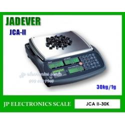เครื่องชั่งนับชิ้นงาน30kg เครื่องชั่งนับจำนวน 30kg เครื่องชั่งดิจิตอล 30kg ตาชั่งดิจิตอล30kg เครื่องชั่งน้ำหนักดิจิตอล 30กิโลกรัม เครื่องชั่งดิจิตอล30กิโลกรัม ตาชั่ง30กิโลกรัม ความละเอียด 1g ยี่ห้อJADEVER รุ่น JCA II-30K ขนาดถาดชั่ง 320 *240มิลลิเมตร