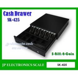 ลิ้นชักเก็บเงิน SK-425 ขนาด 5 ช่องแบงค์ 8 ช่องเหรียญ ลิ้นชักเก็บเงินอัตโนมัติ ใช้ร่วมกับโปรแกรมขายหน้าร้านทั่วไป (POS)
