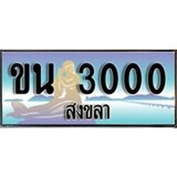 ป้ายทะเบียนรถ สงขลา ขน 3000 เลขประมูล