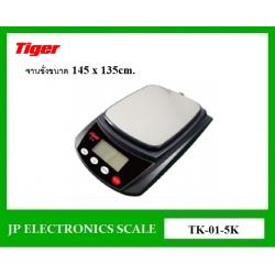 เครื่องชั่งดิจิตอล5000กรัม เครื่องชั่งในครัวเรือน5000กรัม เครื่องชั่งตั้งโต๊ะ5000g เครื่องชั่งน้ำหนักละเอียดสูง5kg ตาชั่ง5000กรัม ความละเอียด0.1g ยี่ห้อ Tiger รุ่น TK-01-5K