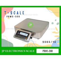 เครื่องชั่ง30กิโลกรัม เครื่องชั่งน้ำหนัก30กิโล เครื่องชั่งละเอียดสูง30kg เครื่องชั่งน้ำหนัก30kg ตาชั่ง30กิโล ความละเอียด1g กิโลดิจิตอล30กิโล เครื่องชั่ง30kg*1g ยี่ห้อ T-Scale รุ่น PRWS-30R ขนาดถาดชั่งน้ำหนัก 32*36cm.