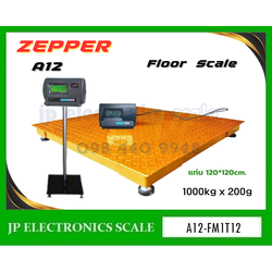เครื่องชั่งวางพื้นขนาดใหญ่1000kg เครื่องชั่งดิจิตอล1000kg เครื่องชั่งวางพื้น1000kg เครื่องชั่งคุณภาพ1000กิโลกรัม เครื่องชั่งน้ำหนัก1000kg ตาชั่ง1000กิโลกรัม กิโลดิจิตอล1000kg เครื่องชั่ง1000kg*200g ยี่ห้อ ZEPPER รุ่น A12-FM1T12 ขนาดแท่นชั่ง 120*120cm.