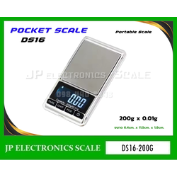 เครื่องชั่งแบบพกพา200g เครื่องชั่งดิจิตอล200กรัม ตาชั่งพกพา200g เครื่องชั่งเล็กดิจิตอล200กรัม เครื่องชั่ง200g ค่าละเอียด 0.01g ยี่ห้อ Pocket Scale รุ่น DS16-200G