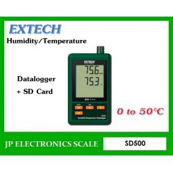 เครื่องวัดและบันทึกอุณหภูมิ ความชื้น SD500 Humidity/Temperature Datalogger + SD CARD