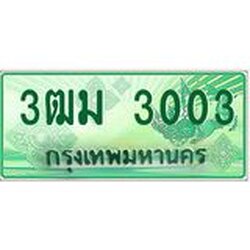 ทะเบียนรถกระบะ 3003 เลขประมูล ทะเบียนสวย 3ฒม 3003