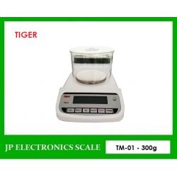 เครื่องชั่งละเอียดสูง300g เครื่องชั่ง ละเอียด300g เครื่องชั่งคุณภาพสูง300กรัม เครื่องชั่งน้ำหนัก300กรัม เครื่องชั่งน้ำหนัก300g ตาชั่ง300g กิโลดิจิตอล300กรัม เครื่องชั่ง300g*0.01g ยี่ห้อ TIGER รุ่น TM-01 ขนาดถาดชั่งผ่าศูนย์กลาง 120mm.
