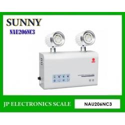 โคมไฟฉุกเฉิน LED Emergency Light 220โวลต์ กำลังสูง 3วัตต์ โครมไฟฟ้าแสงสว่างใช้หลอด LED Sunny รุ่น NAU206NC3