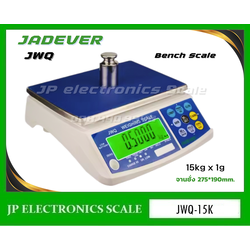 เครื่องชั่งดิจิตอล 15kg ตาชั่งดิจิตอล15kg เครื่องชั่งน้ำหนักดิจิตอล15กิโลกรัม เครื่องชั่งดิจิตอล15กิโล ตาชั่ง15กิโล ความละเอียด1g ยี่ห้อ JADEVER รุ่น JWQ ขนาดถาดชั่ง 275x190 มิลลิเมตร