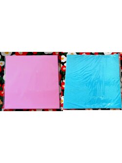 Origami paper กระดาษพับ โอริกามิ Size : 15 x 15 cm จากญี่ปุ่น คละสี ชมพู + ฟ้า 50 แผ่น