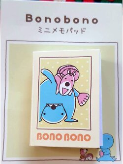 Bonobono สมุดฉีก สมุดโน๊ต น้อง แมวน้ำ พกพา จากญี่ปุ่น Size : 5 x 3.5 cm