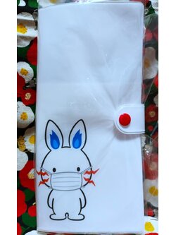ซองใส่หน้ากาก ซองใส่แมส น้องกระต่าย TEPCO RABBIT MASK CASE ใส่ตั๋ว เอกสาร ฯลฯ จากญี่ปุ่น Size : 22.5 x 11.5 cm