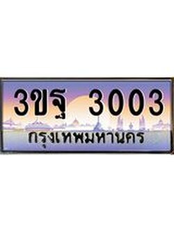 ทะเบียนรถ 3003, เลขประมูลกรุงเทพ ทะเบียนสวย จากกรมขนส่ง - 3ขฐ 3003