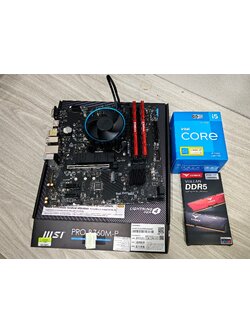เซ็ตมัดรวม บอร์ด B760M + i5 12400 + DDR5 32GB(16*2)/5200