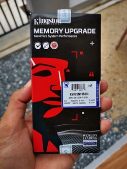 RAM KINGSTON (KVR26N19S6/4) DDR4 4GB/2666