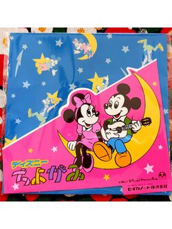 Origami paper กระดาษพับ โอริกามิ Size : 15 x 15 cm จากญี่ปุ่น มิกกี้เม้าส์ มินนี่เม้าสฺ์ 4 สี 20 แผ่น