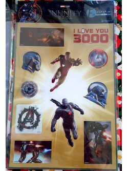 Sticker สติ๊กเกอร์ Marvel Studios The Infinity SAGA ไอรอนแมน Avengers จากญี่ปุ่น Size ทั้งแผ่น : 21 x 35 cm