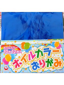 Origami paper กระดาษพับ โอริกามิ Size : 15 x 15 cm จากญี่ปุ่น 10 สี 12 แผ่น