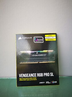 Ram CORSAIR Vengeance RGB PRO SL Black DDR4 32GB(16GBX2)/3600