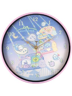 นาฬิกา แขวนผนัง San-X Sumikko Gurashi ซุมิกโกะ ก๊วนเพื่อนติดมุม ของแท้จากญี่ปุ่น ตอนกลางคืน(มืด) เรืองแสงได้ค่ะ น่ารักมาก สวยมาก หายากมากๆค่ะ San-X Luminous Wall Clock Glow in the Dark Wall Clock Dream Size: Φ30 cm