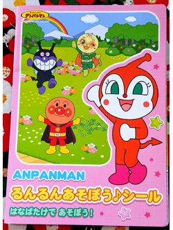 Set sticker Anpanman พร้อม ฉาก + สติ๊กเกอร์ อันปังแมน จาก ญี่ปุ่น Size : 14 x 20 cm MADE IN JAPAN