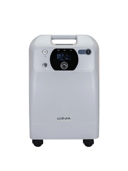 เครื่องผลิตออกซิเจน ขนาด 5 ลิตร CANTA Oxygen Concentrator รุ่น VH5-NM (เสียงเบา, แสดง %ความเข้มข้นออกซิเจนที่หน้าจอ)