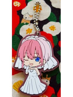 พวงกุญแจ อิจิกะ นากาโนะ เจ้าสาวผมเป็นแฝดห้า The Quintessential Quintuplets จากญี่ปุ่น Size : 7.5 cm