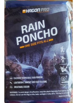 Pocket RAINPONCHO TYPE เสื้อกันฝนจากญี่ปุ่น ไซส์มาตรฐาน ฟรีไซส์