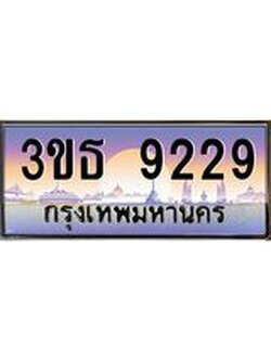 4.ทะเบียนรถ 9229 เลขประมูล ทะเบียนสวย 3ขธ 9229 จากกรมขนส่ง