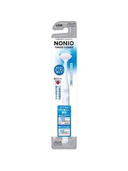 NONIO TONGUE CLEANER แปรง แปรงลิ้น ทำความสะอาดลิ้น โนนิโอ ขนแปรงความหนาแน่นสูงช่วยขจัดสิ่งสกปรกและขจัดสิ่งสกปรกด้วยที่ขูดยาง การออกแบบที่นุ่มนวลและอ่อนโยนต่อลิ้น การออกแบบหัวกะทัดรัดเพื่อการขัดเงาที่ง่ายดาย สีฟ้า