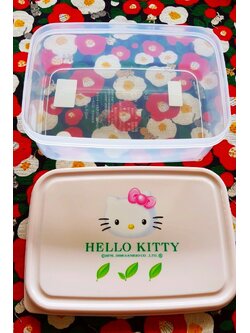 Hello kitty กล่องข้าว คิตตี้ ใส่อาหาร ใส่ขนม ใส่ของ ของแท้จากญี่ปุ่น MADE IN JAPAN Size :17 x 12 cm 850 ml OSK SANRIO เปิดฝา เข้าไมโครเวฟ ได้ ทนความร้อนได้ถึง 140 ํ