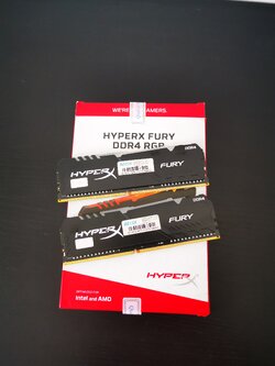 Ram KINGSTON HyperX FURY RGB DDR4 16GB/(8x2) 2666MHz