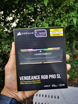 Ram Corsair VENGEANCE PRO RGB SL (Black) DDR4 16GB(8x2)/3200