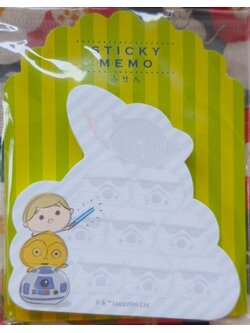 Post it Sticky Memo Star wars กระดาษโน้ต โพสต์ อิท สตาร์ วอร์ส Size : 7 cm ของแท้จากญี่ปุ่น