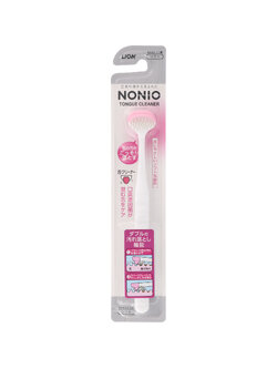 NONIO TONGUE CLEANER แปรง แปรงลิ้น ทำความสะอาดลิ้น โนนิโอ ขนแปรงความหนาแน่นสูงช่วยขจัดสิ่งสกปรกและขจัดสิ่งสกปรกด้วยที่ขูดยาง การออกแบบที่นุ่มนวลและอ่อนโยนต่อลิ้น การออกแบบหัวกะทัดรัดเพื่อการขัดเงาที่ง่ายดาย สีชมพู