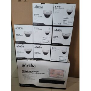 กล้องวงจรปิด advidia M-46-FW & เครื่องบันทึก advidia M-NVR-8CH-8POE