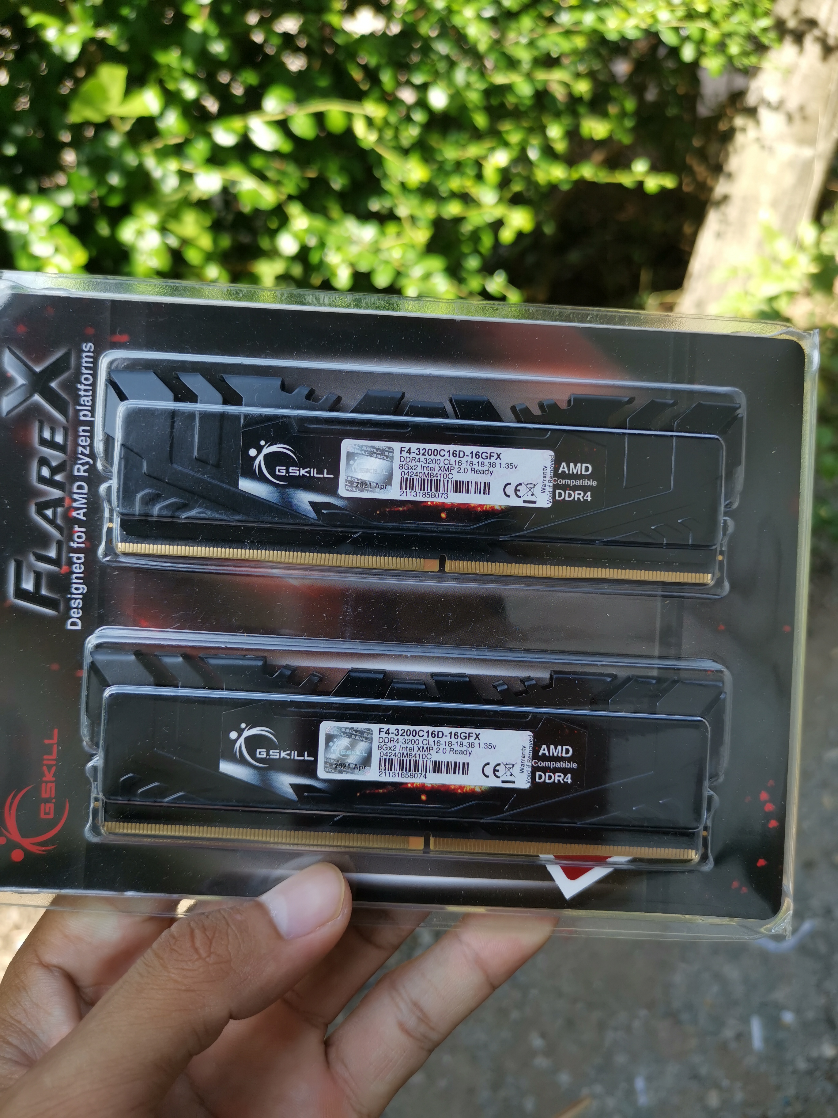 Ram G.SKILL FLARE X (FOR AMD) DDR4 16GB(8GBx2)/3200