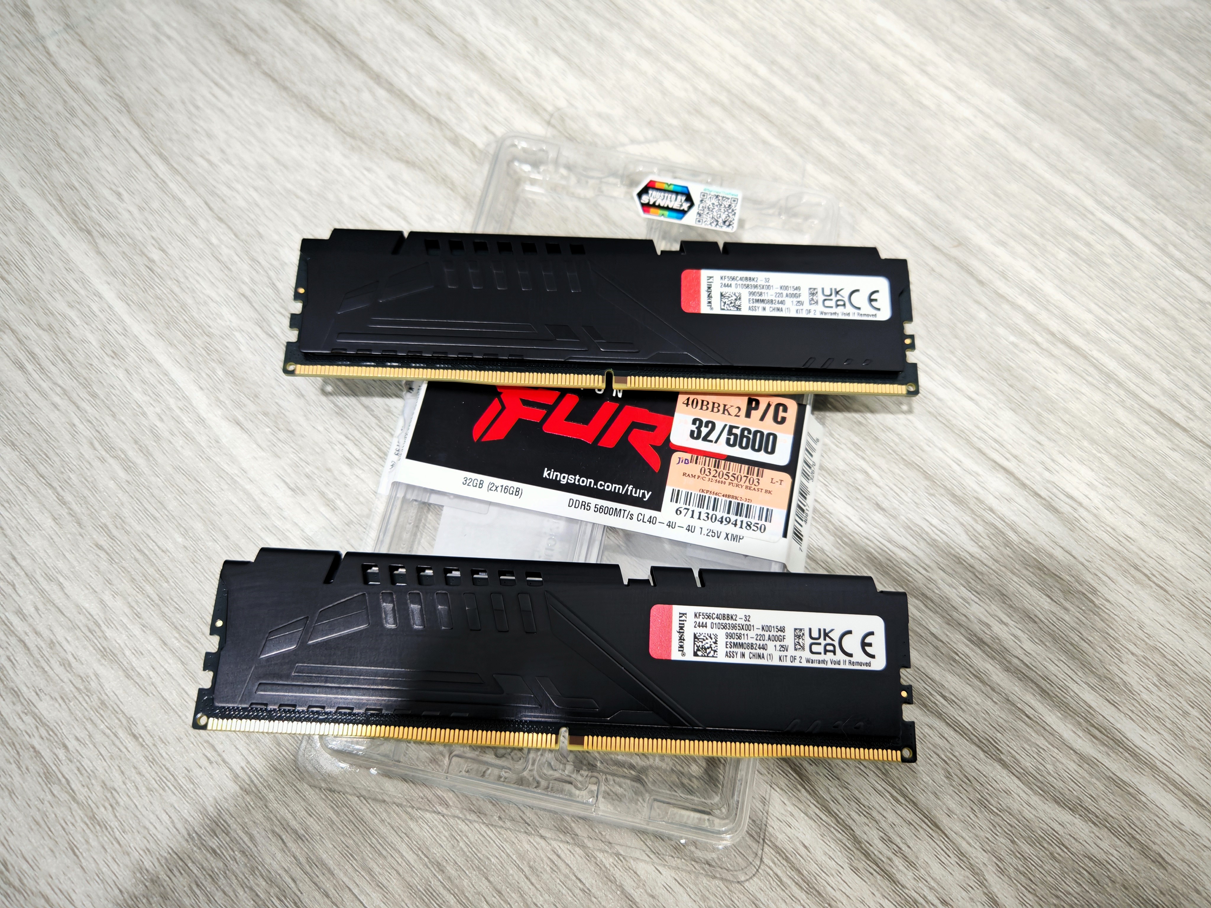 RAM Kingston Fury Beast DDR5 32GB(16*2)/5600