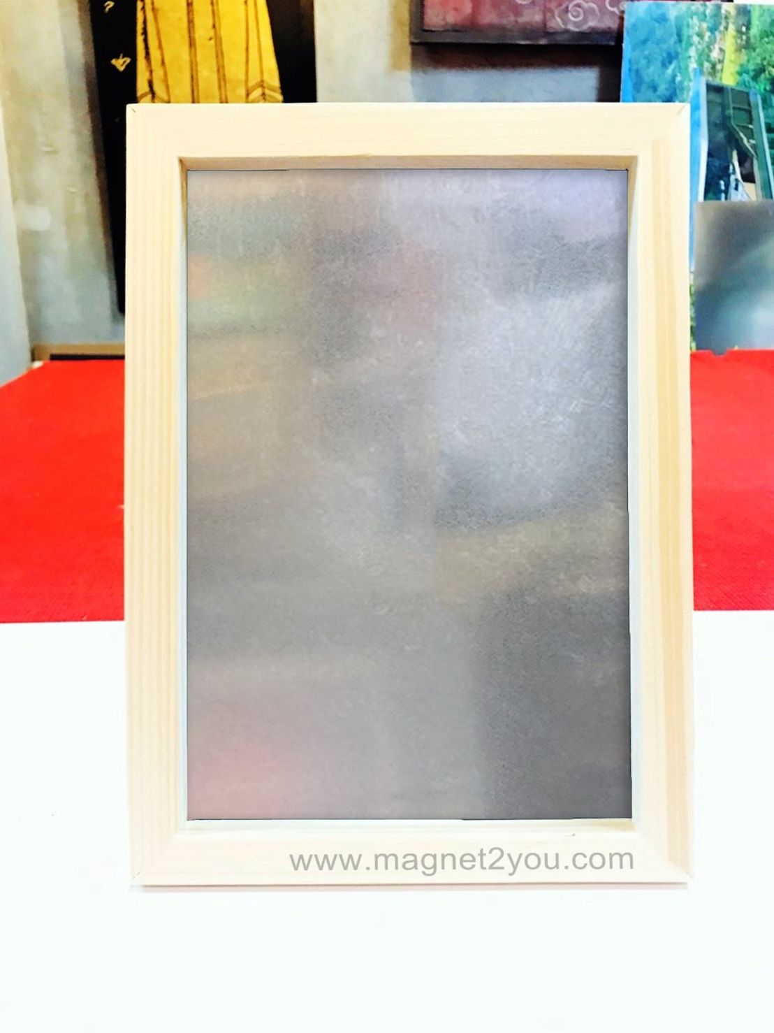 กระดานบรอนซ์ 20x30 (A4) ติดผนังเลือกสีกรอบได้
