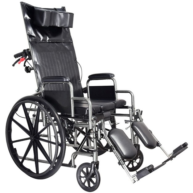 รถเข็นผู้ป่วย JUMAO Wheelchair รุ่น W70B (ปรับนอนได้ 170°)