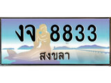 ป้ายทะเบียนรถ สงขลา งจ 8833 เลขประมูล