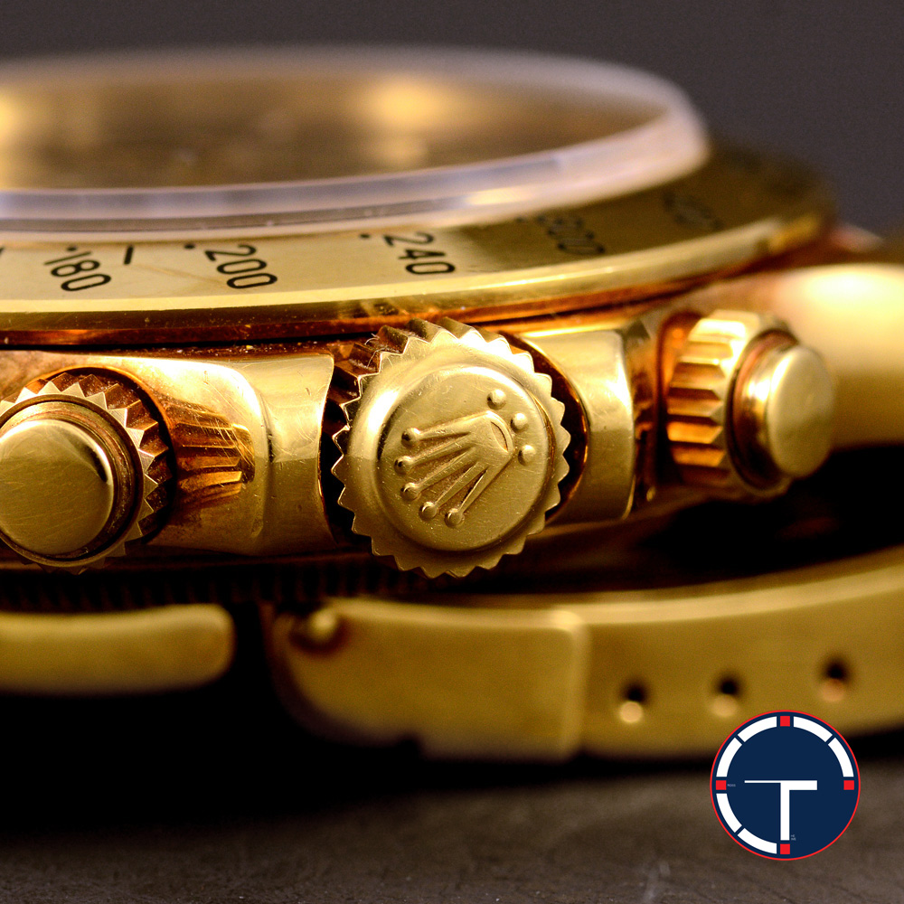 **SOLD**Rolex Cosmograph Daytona Ref.16528 Zenith Movement หน้าปัดสีดำ ตัวเรือนทองคำ สายแท้ทองคำ18k ปี1993 Automatic ขนาด 40 mm