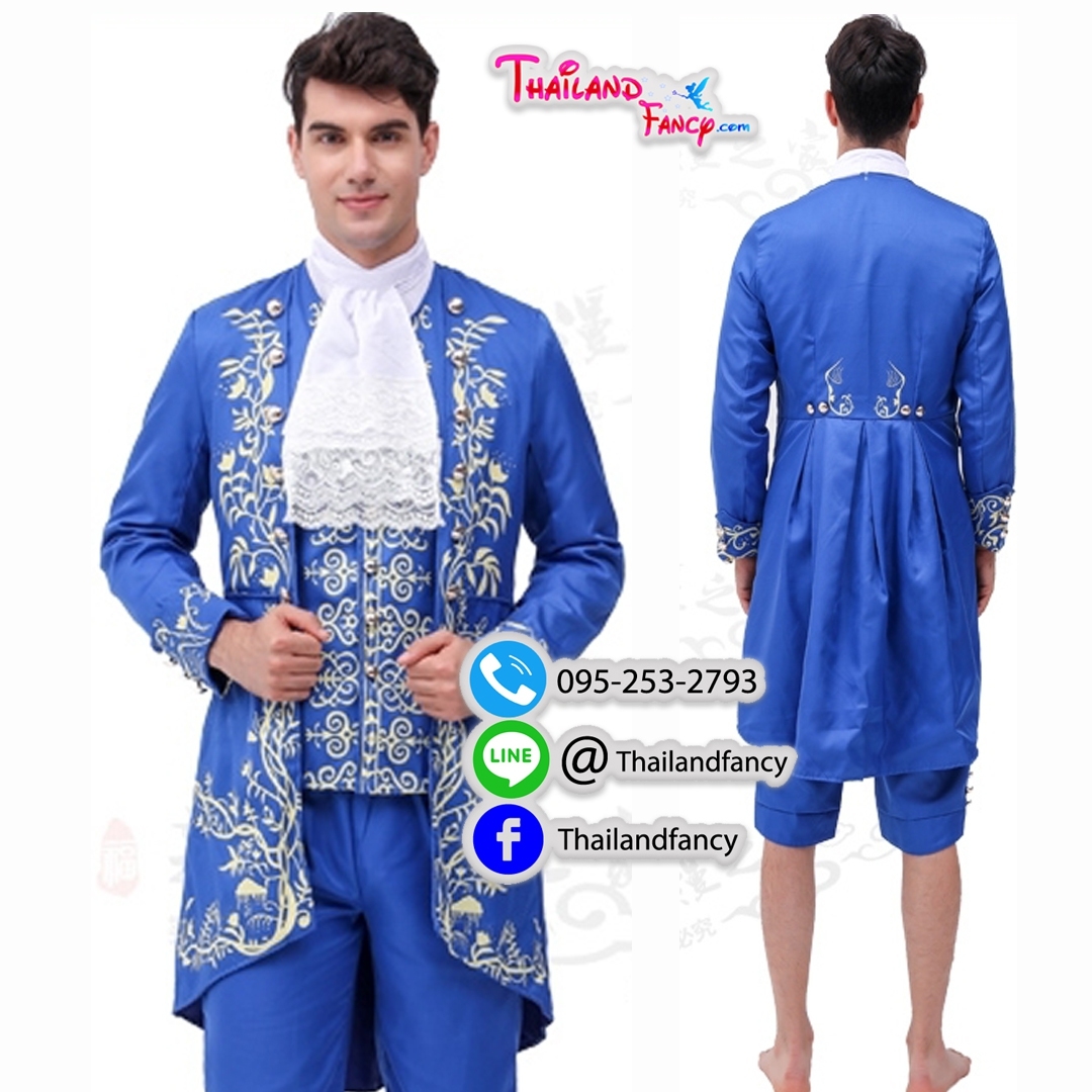 ชุดเช่าแฟนซีผู้ชาย เจ้าชายอสูรผู้ใหญ่ Beauty and The Beast Costume ชุดเจ้าชายเทพนิยาย ชุดเจ้าชายดิสนีย์ ชุดคอสเพลย์ การ์ตูนผู้ชายเจ้าชายอสูรพร้อมหน้ากากเขา