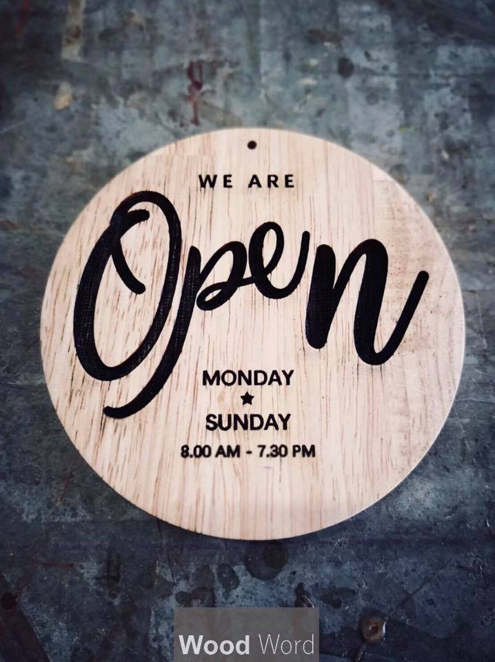 ป้าายติดกระจก OPEN_CLOSED