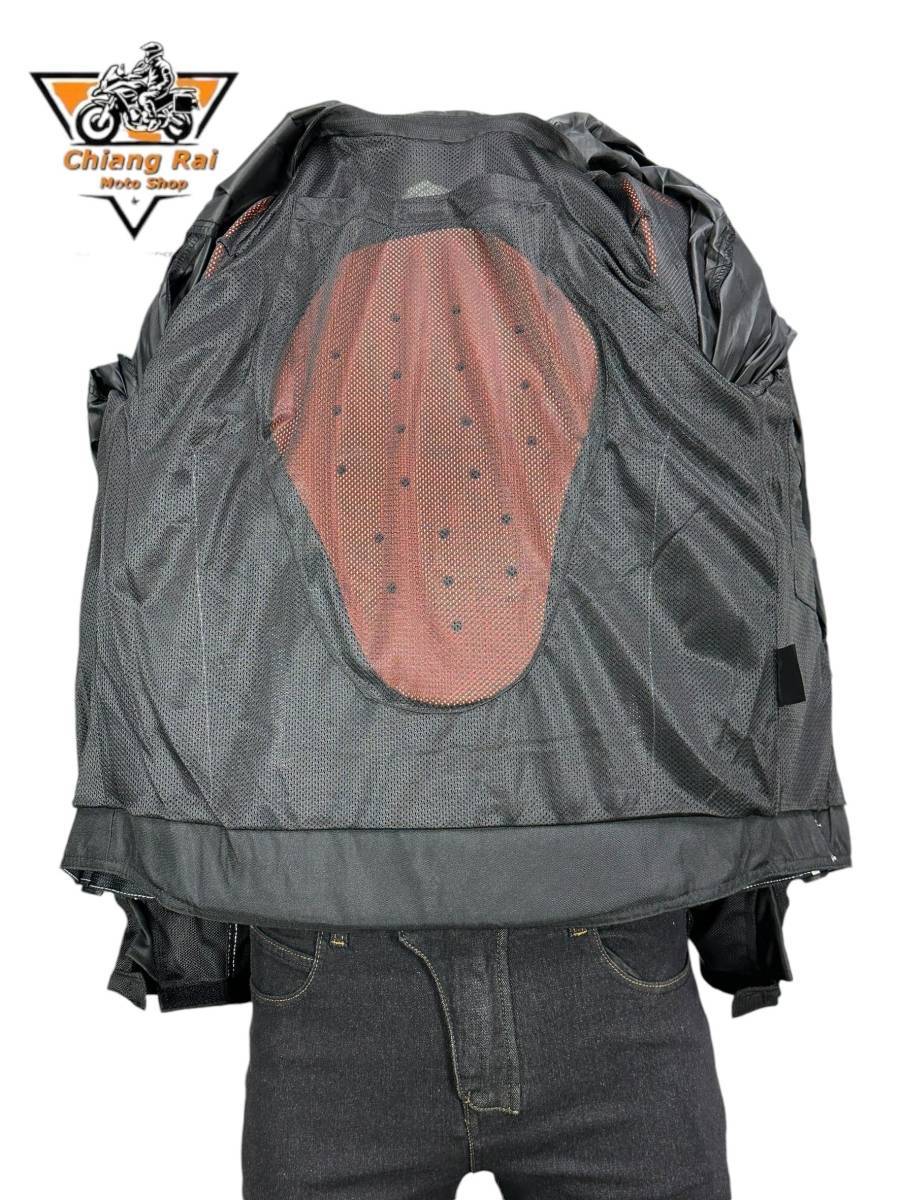 เสื้อขี่มอเตอร์ไซด์แบบ Air Flow (ดำ-เขียว) เบอร์ XL : อก 44" ยาว 26" (Air Flow)