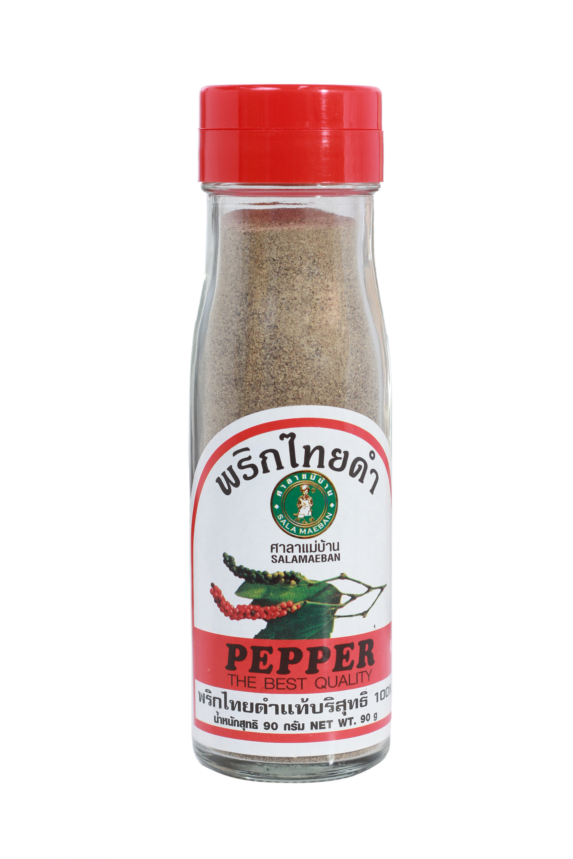 BLACK PEPPER PURE GROUND - พริกไทยป่นดำขวดใหญ่แม่บ้าน
